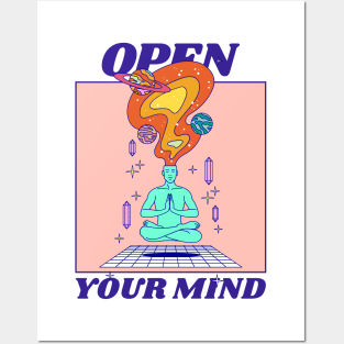 open your mind Posters and Art